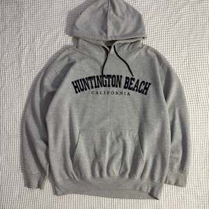 Huntington Beach Gray Pullover Hoodie